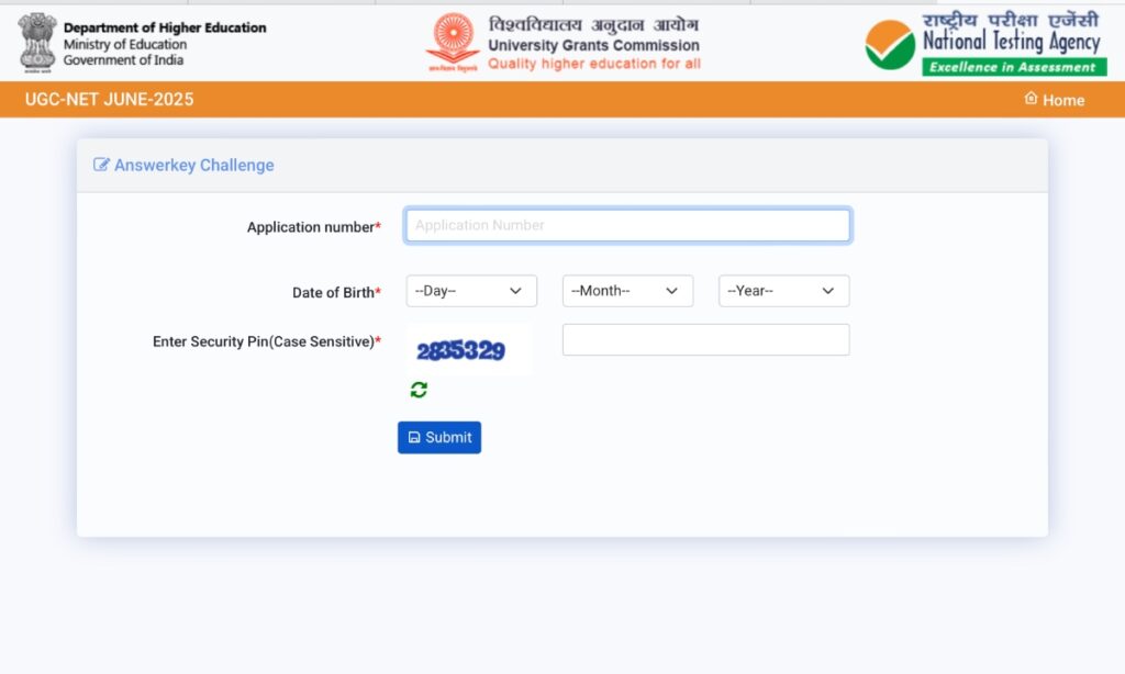 UGC NET Answer Key 2025 