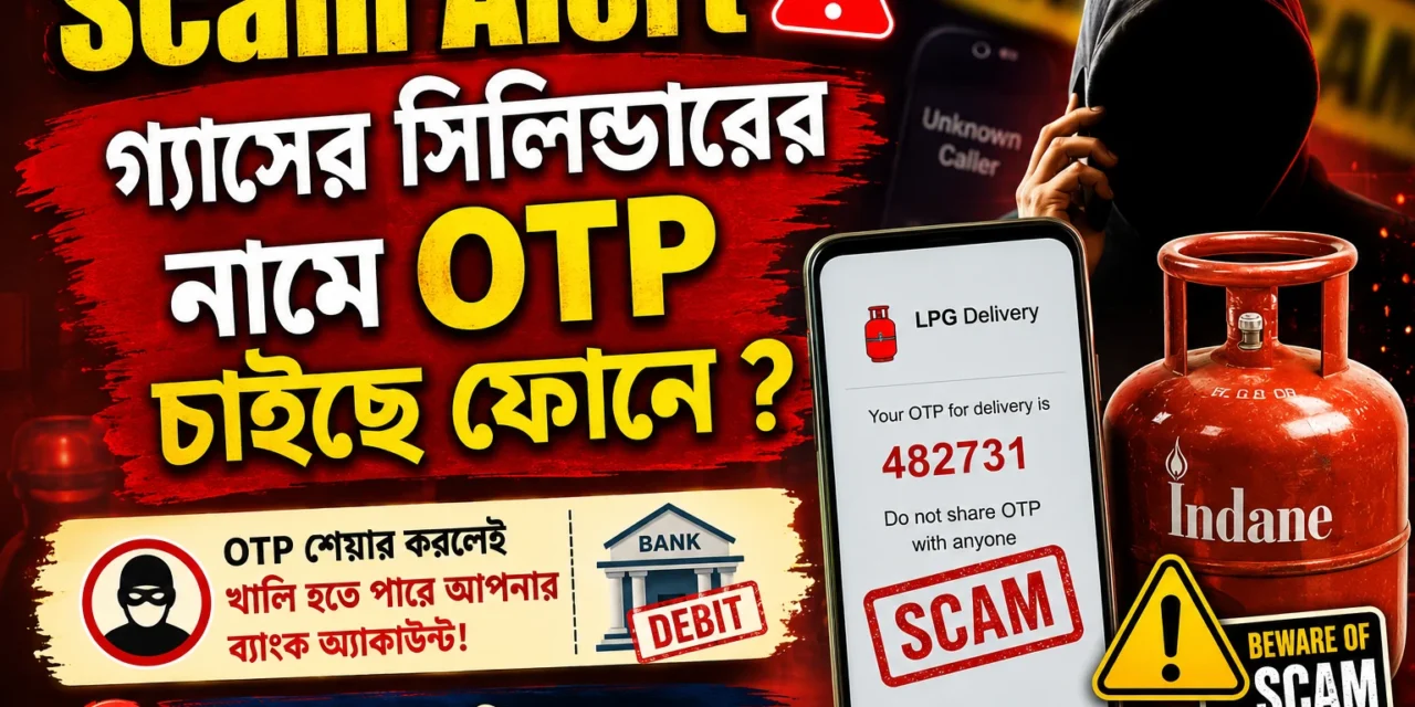 LPG Delivery Scam Alert: গ্যাস ডেলিভারির নামে ফোনে OTP চাইছে? সতর্ক থাকুন! এক মুহূর্তে খালি হতে পারে আপনার ব্যাংক অ্যাকাউন্ট — জেনে নিন কীভাবে নিরাপদ থাকবেন।