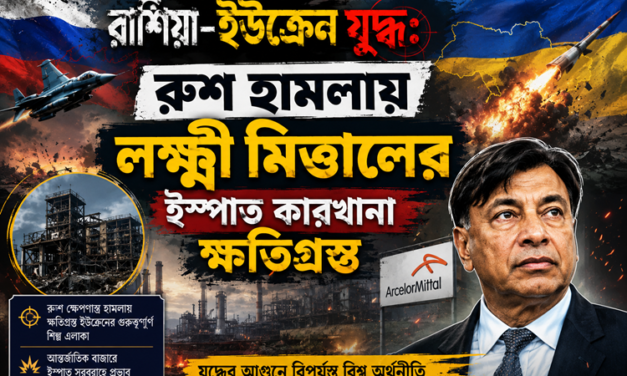 রাশিয়া-ইউক্রেন যুদ্ধ: রুশ হামলায় ক্ষতিগ্রস্ত লক্ষ্মী মিত্তলের ইস্পাত কারখানা